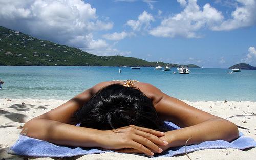 fast tan sunbather